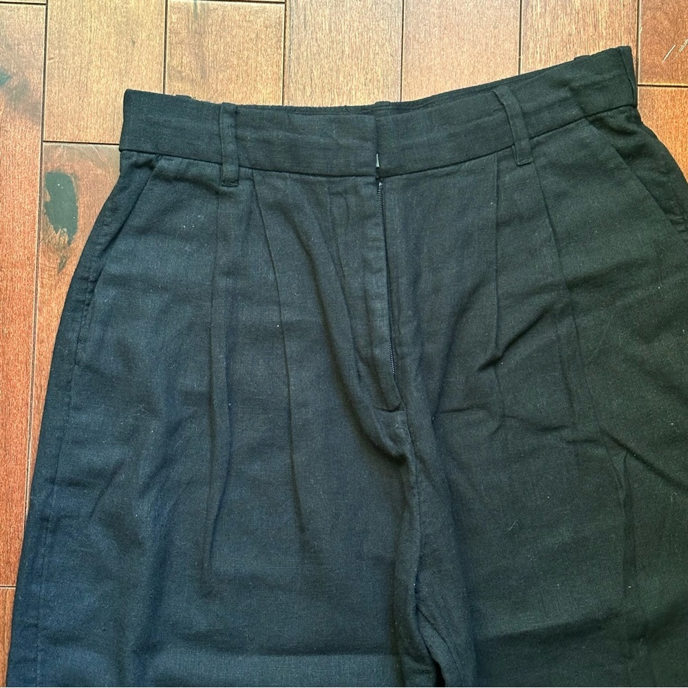 Abercrombie & Fitch Black Linen Trousers - Picture 7 of 11